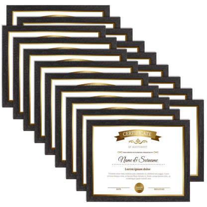 PETAFLOP Wooden Bulk 4x6 Picture Frame Set of 18, Rustic Brown Photo Frames Fits 4 by 6 for Wall or Tabletop Display