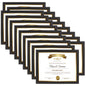 PETAFLOP Wooden Bulk 4x6 Picture Frame Set of 18, Rustic Brown Photo Frames Fits 4 by 6 for Wall or Tabletop Display