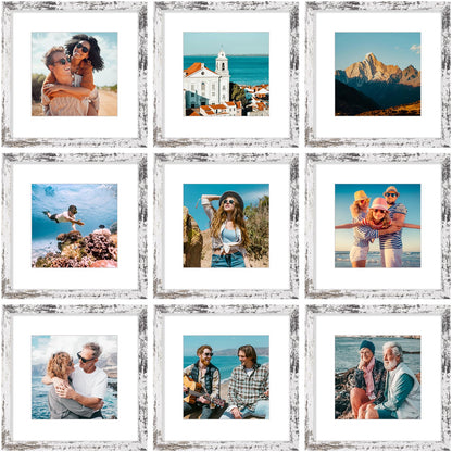 Vittanly 8x10 Picture Frames Set of 9 for Wall or Tabletop Display, Gold