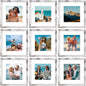 Vittanly 8x10 Picture Frames Set of 9 for Wall or Tabletop Display, Gold