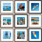 Vittanly 8x10 Picture Frames Set of 9 for Wall or Tabletop Display, Gold