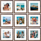 Vittanly 8x10 Picture Frames Set of 9 for Wall or Tabletop Display, Gold