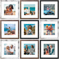 Vittanly 8x10 Picture Frames Set of 9 for Wall or Tabletop Display, Gold