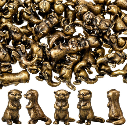 Civaner 24 Pcs Mini Sheep Figurines, Miniature Lamb, Mini Brass Figurines