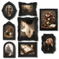 Lineshading 8 Pcs Vintage Picture Frames Set for Gallery Wall, Antique Gold