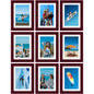 Vittanly 8x10 Picture Frames Set of 9 for Wall or Tabletop Display, Gold