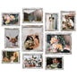 LUCKYLIFE Picture Frames Collage Wall Decor 10-Pack, Gallery Wall Frame Set with 8x10 5x7 4x6 Frames in 3 Different Finishes