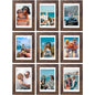 Vittanly 8x10 Picture Frames Set of 9 for Wall or Tabletop Display, Gold