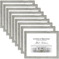 Vittanly 8x10 Picture Frames Set of 9 for Wall or Tabletop Display, Gold