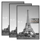 upsimples 16x24 Poster Frame, Easy Slide-In Assembly, Black, 3 Pack