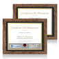 Hongkee 5x7 Picture Frame Set of 2, Real Glass and Wood Frame for Mat 4x6