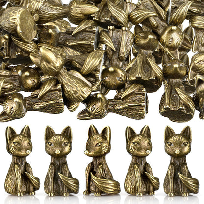 Civaner 24 Pcs Mini Sheep Figurines, Miniature Lamb, Mini Brass Figurines