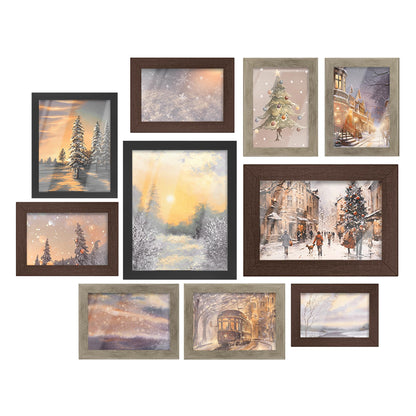 SONGMICS Collage Picture Frames, Set of 10, Glass