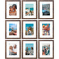 Vittanly 8x10 Picture Frames Set of 9 for Wall or Tabletop Display, Gold