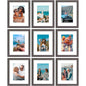 Vittanly 8x10 Picture Frames Set of 9 for Wall or Tabletop Display, Gold
