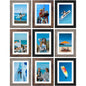 Vittanly 8x10 Picture Frames Set of 9 for Wall or Tabletop Display, Gold