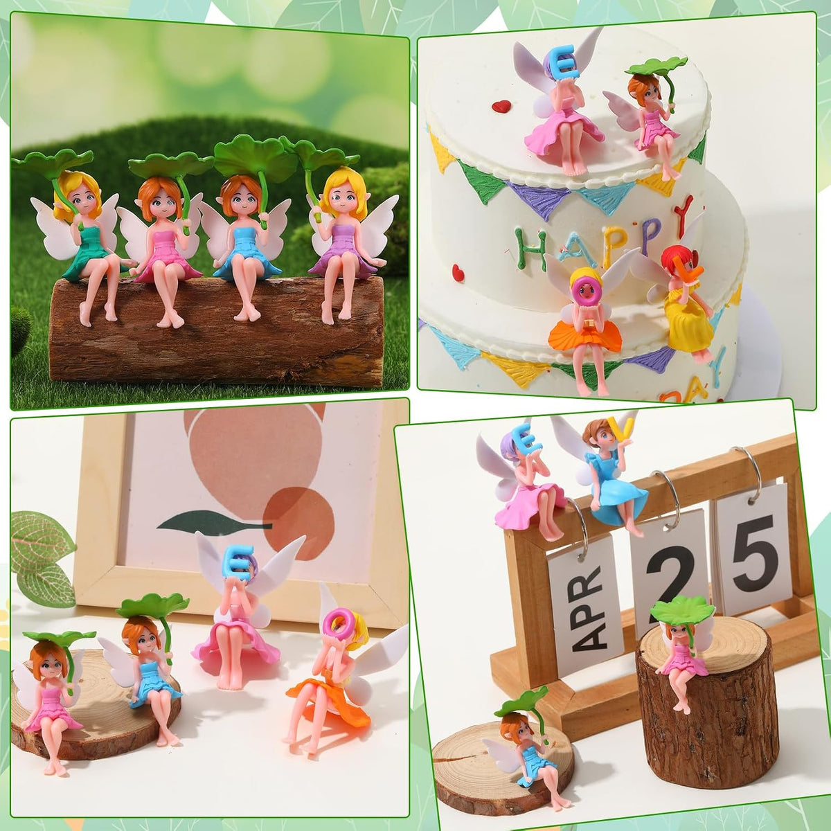 20 Pcs Fairy Figurines Miniature Fairies Full Collection Garden