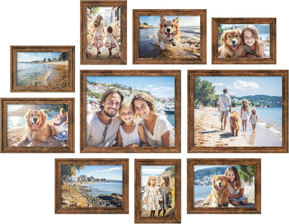 SONGMICS Gallery Wall Frame Set of 10, Hanging or Tabletop Display