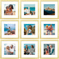 Vittanly 8x10 Picture Frames Set of 9 for Wall or Tabletop Display, Gold