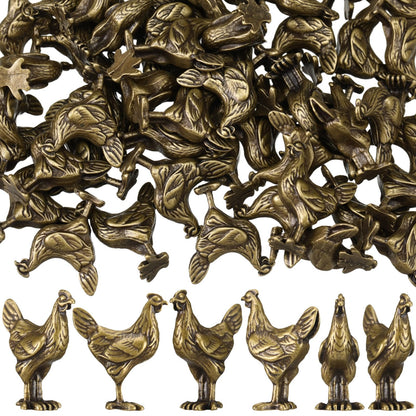 Civaner 24 Pcs Mini Sheep Figurines, Miniature Lamb, Mini Brass Figurines