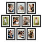 upsimples 4x6 Picture Frame, Photo Collage Wall Decor Set of 10, Black