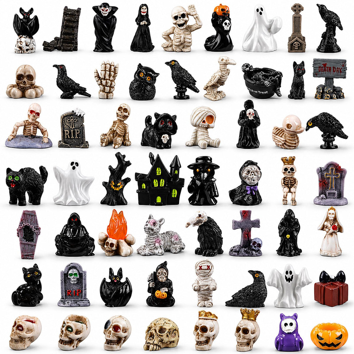 DIYDEC 40pcs Mini Resin Animal 40 Styles Tiny Resin Animals Miniature Little Small Animal Figures Bulk for Micro Fairy Garden Landscape Accessories Dollhouse Hide Crafts Decor Aquarium Toys