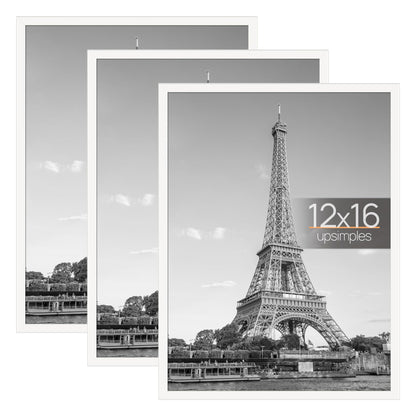 upsimples 16x24 Poster Frame, Easy Slide-In Assembly, Black, 3 Pack