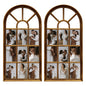 J.M.Deco Arched Collage Picture Frames Wall for Decor 9 Pieces 4 x 6 Photos