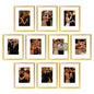 upsimples 4x6 Picture Frame, Photo Collage Wall Decor Set of 10, Black