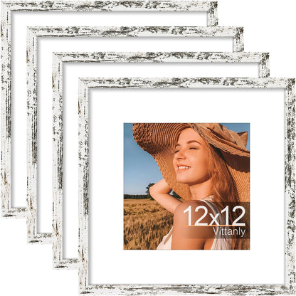 Vittanly 8x10 Picture Frames Set of 4, for Wall or Tabletop, Pale Pink