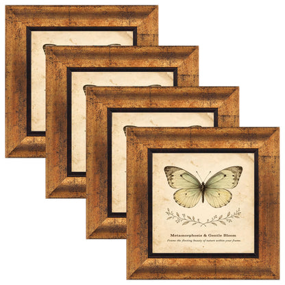 XUANLUO 5x7 Picture Frames Set of 4,Rustic Retro Photo Frame(Multicolor)
