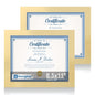 Hongkee 5x7 Picture Frame Set of 2, Real Glass and Wood Frame for Mat 4x6