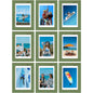 Vittanly 8x10 Picture Frames Set of 9 for Wall or Tabletop Display, Gold
