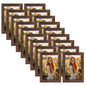 PETAFLOP Wooden Bulk 4x6 Picture Frame Set of 18, Rustic Brown Photo Frames Fits 4 by 6 for Wall or Tabletop Display