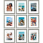 Vittanly 8x10 Picture Frames Set of 9 for Wall or Tabletop Display, Gold