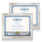 Hongkee 5x7 Picture Frame Set of 2, Real Glass and Wood Frame for Mat 4x6