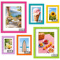 8 x 10, 5 x 7, 4 x 6 Picture Frame Set of 6, Boho Colorful Photo Frames