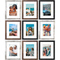 Vittanly 8x10 Picture Frames Set of 9 for Wall or Tabletop Display, Gold
