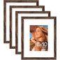 Vittanly 8x10 Picture Frames Set of 4, for Wall or Tabletop, Pale Pink