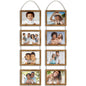 4x6 Hanging Picture Frames Collage with 8 Openings - Rustic Brown, 2 PK