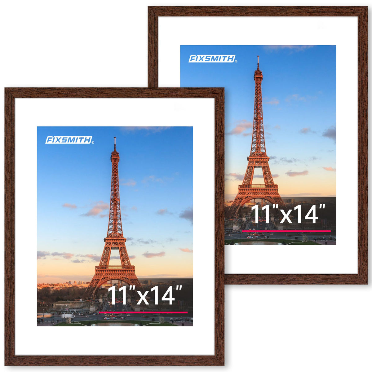FIXSMITH 10 Pack Picture Frames Collage Wall Decor for Mounting or Tabletop Display, Gallery Wall Frame Set with Two 8x10 Black Frames, Four 5x7 Frames and Four 4x6 Frames, Multi-Pack Photo Frame Set