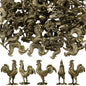 Civaner 24 Pcs Mini Sheep Figurines, Miniature Lamb, Mini Brass Figurines