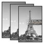 upsimples 16x24 Poster Frame, Easy Slide-In Assembly, Black, 3 Pack