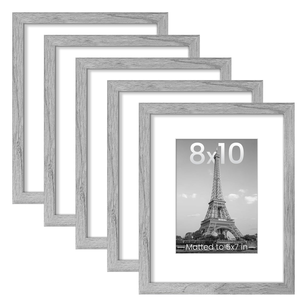 upsimples 11x14 Picture Frame, Gallery Wall Frames Set of 5, Gold