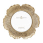 Circular Gold Floral Photo Frame / 4x4 In | For Tabletop Display | Perfect for Home Decor, Wedding, Graduation, Or Milestone Photos