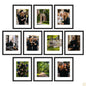 upsimples 4x6 Picture Frame, Photo Collage Wall Decor Set of 10, Black