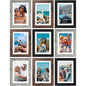 Vittanly 8x10 Picture Frames Set of 9 for Wall or Tabletop Display, Gold