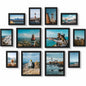 Vittanly 12 Pack Picture Frames Collage Wall Decor, Black