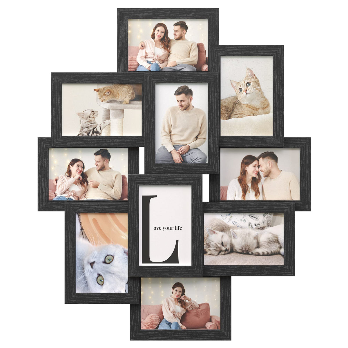 SONGMICS Collage Picture Frames, 4 x 6 for Wall Decor, Set of 12