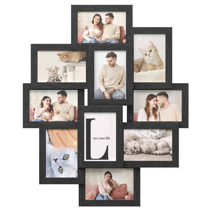 SONGMICS Collage Picture Frames, 4 x 6 for Wall Decor, Set of 12